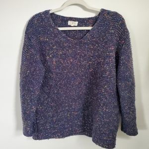 Lou&Grey Navy Specked Sweater Size S